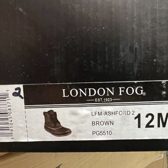 London Fog Mens Ashford Duck Boot Brown Leather Size 12 M - Picture 6 of 6